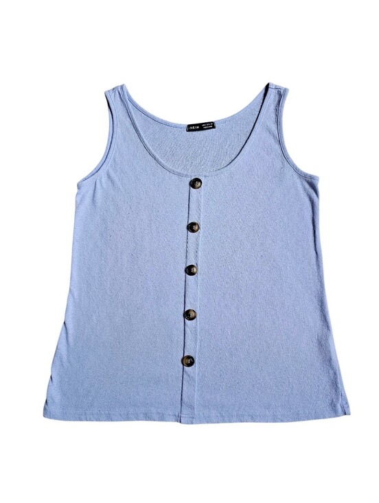 SHEIN Tops - SHEIN Faux Button Up Pullover Tank Top - Size M